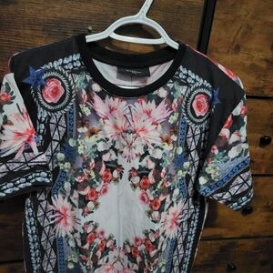 Givenchy Floral Print t shirt — Black, Pink, Purple